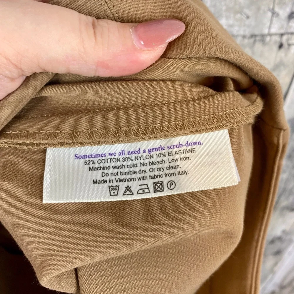 M.M. Lafleur The Foster Cigarette Pant - PowerStretch in Saddle Tan Size 6.